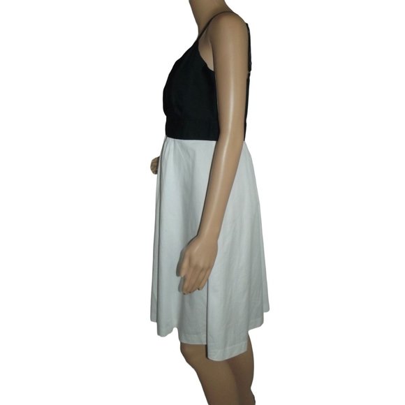 Black & White Cami Tank Dress New York & Company Size 8 m cotton - Picture 3 of 8